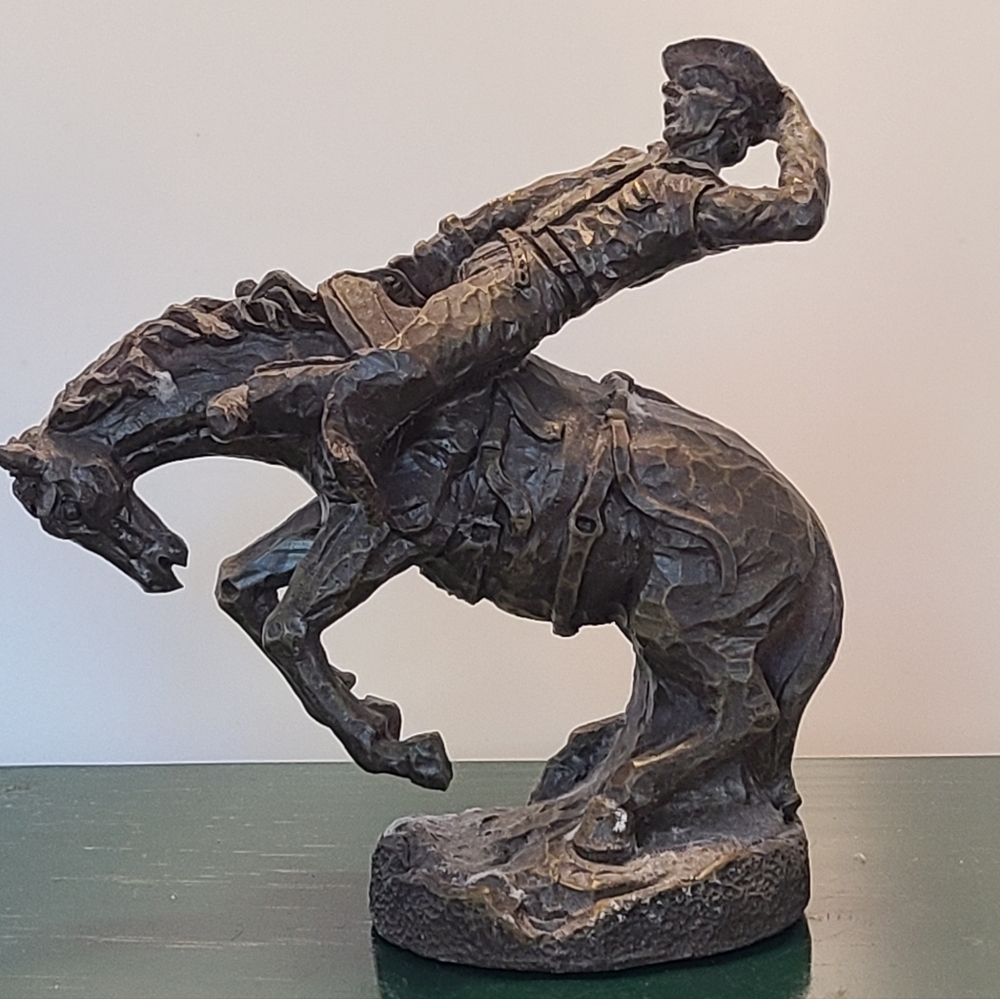 Rustic Cowboy Sculpture Set - Picture 4 of 16